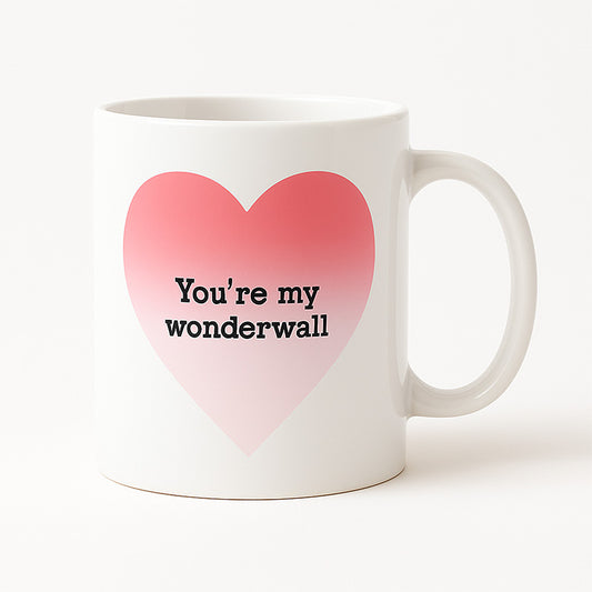 Taza Mágica de Cerámica de Corazón 11 Oz