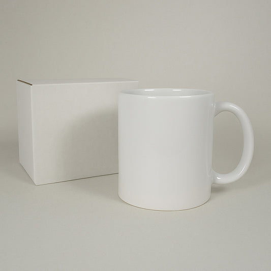 Taza Sublimación Blanca AAA Zediart con Caja 12 Oz