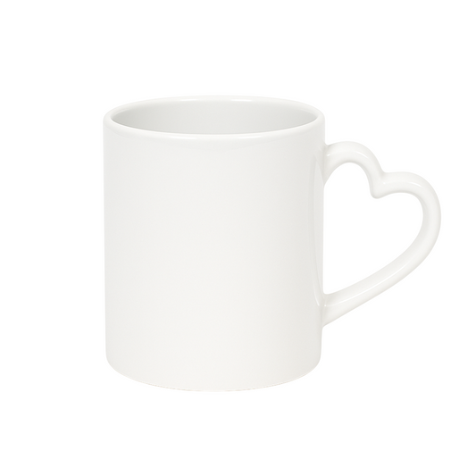 Taza de Cerámica con Asa de Corazón 11 Oz