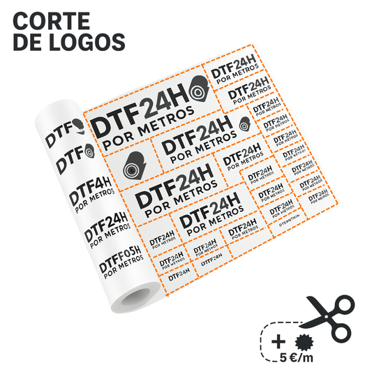 Recorte do logótipo DTF e DTI